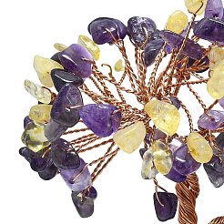 Украшения для витрин из натуральных смешанных драгоценных камней пахира голая&nbsp;DJEW-K025-05B