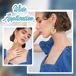 20 шт. фурнитура для сережек-гвоздиков из нержавеющей стали 304&nbsp;STAS-BBC0001-76G