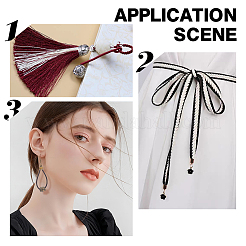 120 шт. 4 стиля тибетского стиля цинковый сплав наконечник шнура FIND-AR0003-47