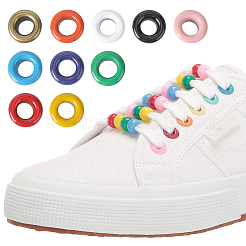 200 juego de 10 accesorios de ojal de hierro de colores&nbsp;SCRA-GF0001-10B-05