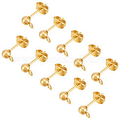 Ohrstecker-Beschläge aus Edelstahl 304&nbsp;STAS-UN0002-53G