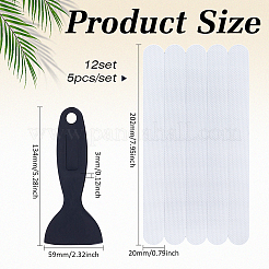 12 Beutel transparente PVC-Badewanne wasserdichte Badezimmer-Anti-Rutsch-Streifen&nbsp;AJEW-BC0010-45