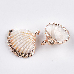Гальванические подвески с морской раковиной&nbsp;SSHEL-T006-02
