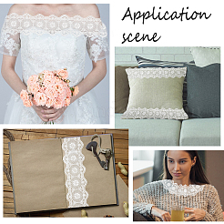 Плоская хлопковая кружевная лента длиной 5 ярд. OCOR-GF0004-71A-02