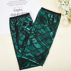 Перчатки из полиэстера с рыбьей чешуей AJEW-WH20006-222B