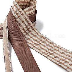 Ruban en polyester imprimé tartan&nbsp;SRIB-C002-01E
