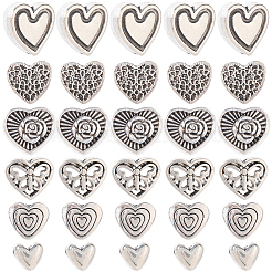 120шт 6 стиля бусины из сплава в тибетском стиле&nbsp;TIBE-SP0001-22C