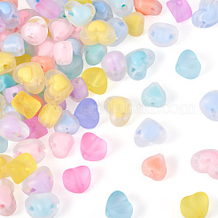 120шт 4 стиля матовые прозрачные акриловые бусины&nbsp;OACR-TA0003-53