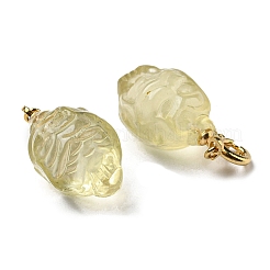 Подвесные украшения из натурального цитрина&nbsp;G-R489-17G