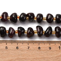 Гранат природный бисер нитей G-RM250109-A2