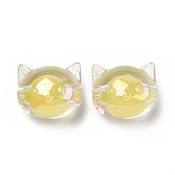 УФ-покрытие радужными переливающимися акриловыми бусинами&nbsp;OACR-H015-05C