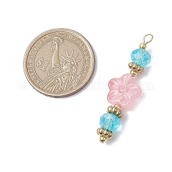 20 шт. подвески в виде стеклянных цветов PALLOY-JF03142