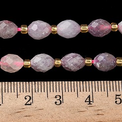 Натуральные лепидолитовые бусины G-F809-A43-01