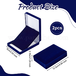 Бархатные коробки для упаковки медалей CON-WH0086-182B