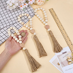 4 шт. подвесные украшения из деревянных бусин&nbsp;HJEW-MA00019