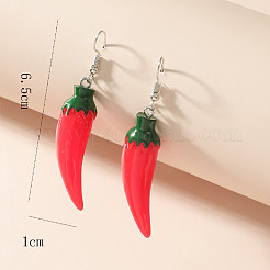 5 пара акриловых сережек-подвесок с фруктовой тематикой&nbsp;HL5690