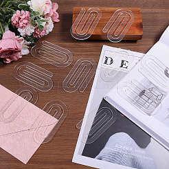 40 шт. прозрачная акриловая скрепка&nbsp;AJEW-GL0003-05