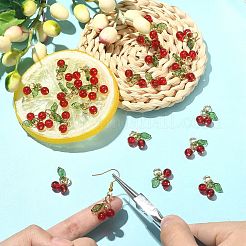 30шт подвески из стекла и акрила из бисера&nbsp;PALLOY-CJ0003-03