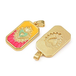 Латунь эмаль подвески&nbsp;KK-L190-008G-03