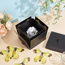 Бумажные коробки для хранения подарков-сюрпризов в виде летящей бабочки своими руками&nbsp;CON-WH0110-54A