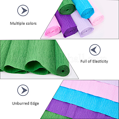 6 рулон гофрированной бумаги ручной работы 6 цветов&nbsp;DIY-CP0012-89A