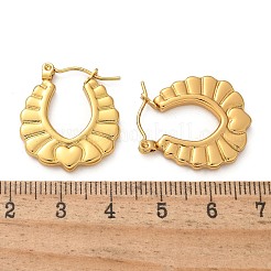 Серьги-кольца из нержавеющей стали 304 для женщин EJEW-L296-051G