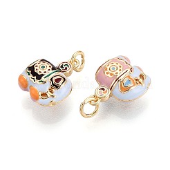 Латунь эмаль подвески KK-T072-23B-G