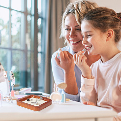 Квадратная деревянная тарелка для украшений&nbsp;AJEW-WH0401-71A