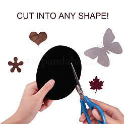 Flockige Stoffapplikationen zum Aufbügeln von Patches&nbsp;PH-DIY-G005-54-WH