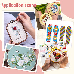 10 шт. 10-х цветные пластиковые листы холста для вышивки&nbsp;DIY-AR0004-72