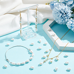 1 нить полированных ракушечных жемчужных бусин BSHE-NB0001-32