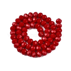 Opake einfarbige Nachahmung Jade Glasperlen Stränge&nbsp;LS-EGLA-A044-P8mm-D15