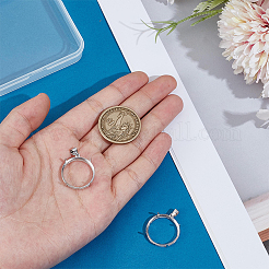 2 шт. 925 подвески из стерлингового серебра с кабошонами STER-PH0003-98