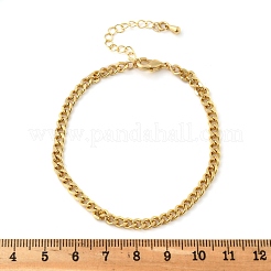 Браслеты-цепочки из латуни для женщин и мужчин BJEW-F494-01G-01