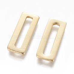 201 ステンレススチールリンクリング  長方形  ゴールドカラー  20x8x1.5mm  内径：16x3mm&nbsp;X-STAS-L233-017G