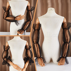 Съемные длинные сетчатые рукава из полиэстера&nbsp;AJEW-WH0270-354B