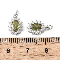 Pendentifs en laiton Shegrace sertis de micro-pavés de zircone cubique&nbsp;XGRQ2O929-446D-P