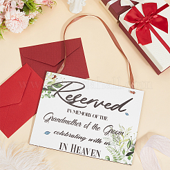 Прямоугольный деревянный зарезервированный подвесной знак украшения DJEW-WH20005-02A