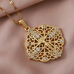 Collier vintage en acier inoxydable 304&nbsp;LH2186