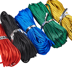 Cordón de satén de nailon con cola de rata&nbsp;NWIR-TA0001-02