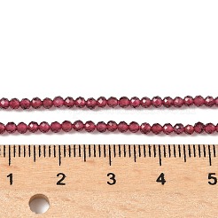 Гранат природный бисер нитей G-RM241221-A3