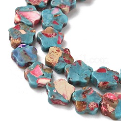 Окрашенные синтетические нити из имперской яшмы G-D337-10mm-B04