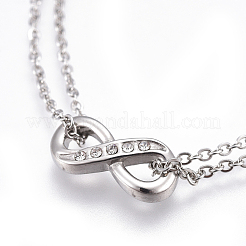 Многорядные браслеты из нержавеющей стали 304 BJEW-E365-01