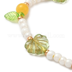 3 braccialetti di perline intrecciate in vetro e perline di vetro lavorato a lume&nbsp;BJEW-MZ00212