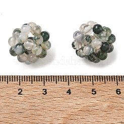 Perle intrecciate di agata muschiata naturale&nbsp;GG-CBA2E9C-E01