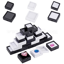 30 шт. 6 стиля квадратных коробок для хранения россыпью алмазов из АБС-пластика и акрила&nbsp;CON-WR0001-09