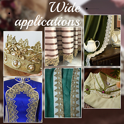 5 ярд кружева из полиэстера в виде листика&nbsp;OCOR-GA0002-44