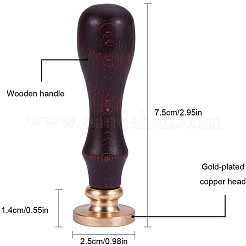 Деревянные ручки и поделки из латуни PH-TOOL-G011-09G