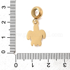 304 Edelstahl Meerestier europäischen Anhänger Charms&nbsp;STAS-D153-04A-G