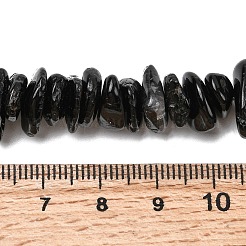 Натуральный черный турмалин бисер нитей&nbsp;LS-G-A285-A07-01